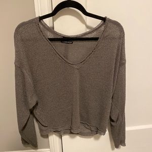 Urban Outfitters V-Neck Grey Sweater